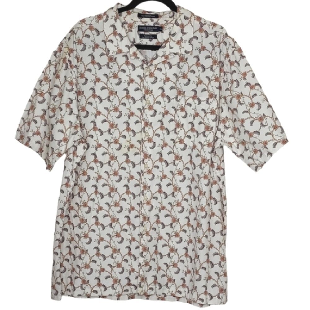 Daniel Cremieux Collection Men's Size XL Tailored Fit Fine Italian Fabric Shirt